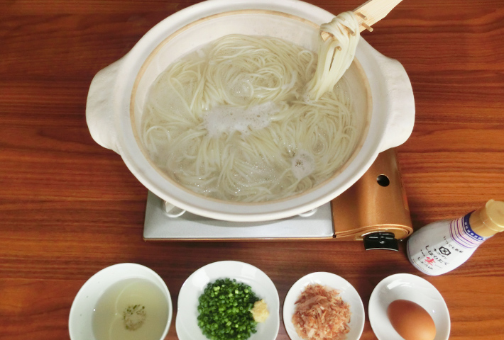 五島うどんの地獄炊き